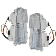 DURAFORCE Left and Right Fog Lights Fit For 2012-2015 Toyota Prius Clear LED DRL