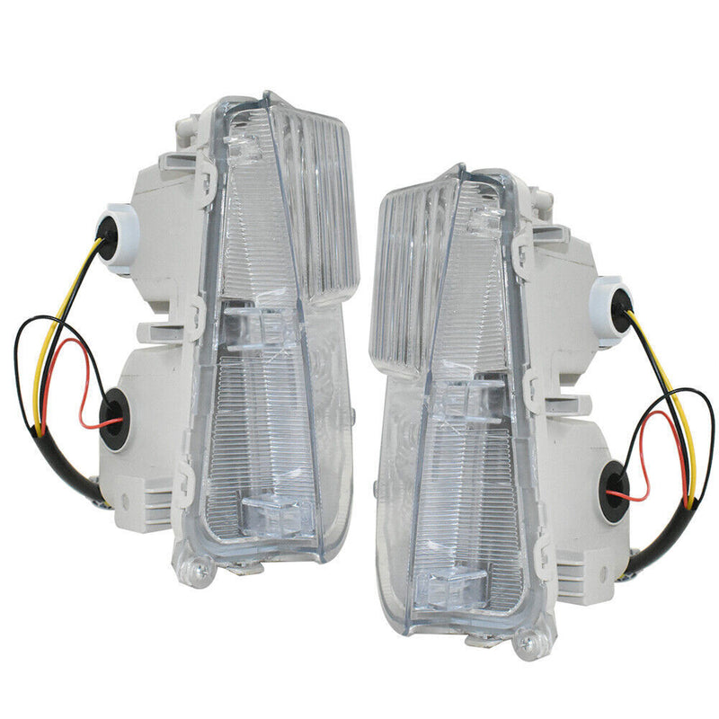 DURAFORCE Left and Right Fog Lights Fit For 2012-2015 Toyota Prius Clear LED DRL