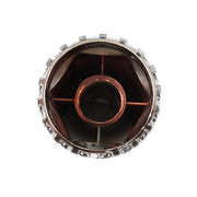 DURAFORCE Chrome Pair Front Wheel Covers Hub Axle Semi Plastic ABS 33mm Nut Covers
