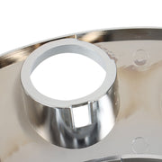 DURAFORCE Chrome Pair Front Wheel Covers Hub Axle Semi Plastic ABS 33mm Nut Covers