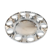 DURAFORCE Chrome Pair Front Wheel Covers Hub Axle Semi Plastic ABS 33mm Nut Covers