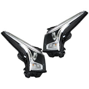 DURAFORCE Right+Left Headlight For 2013-2018 Cadillac ATS Halogen Chrome Housing