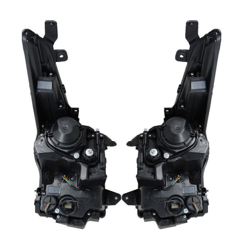 DURAFORCE Right+Left Headlight For 2013-2018 Cadillac ATS Halogen Chrome Housing