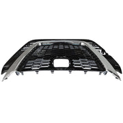 DURAFORCE Front Upper Grill For 2019-2021 Nissan Altima Chrome Black Factory Style