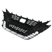 DURAFORCE Front Upper Grill For 2019-2021 Nissan Altima Chrome Black Factory Style
