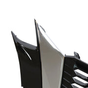 DURAFORCE Front Upper Grill For 2019-2021 Nissan Altima Chrome Black Factory Style