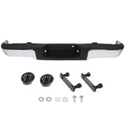 DURAFORCE Rear Steel Bumper Assembly For 2009-2013 2014 Ford F150 Truck Chrome