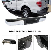 DURAFORCE Rear Steel Bumper Assembly For 2009-2013 2014 Ford F150 Truck Chrome