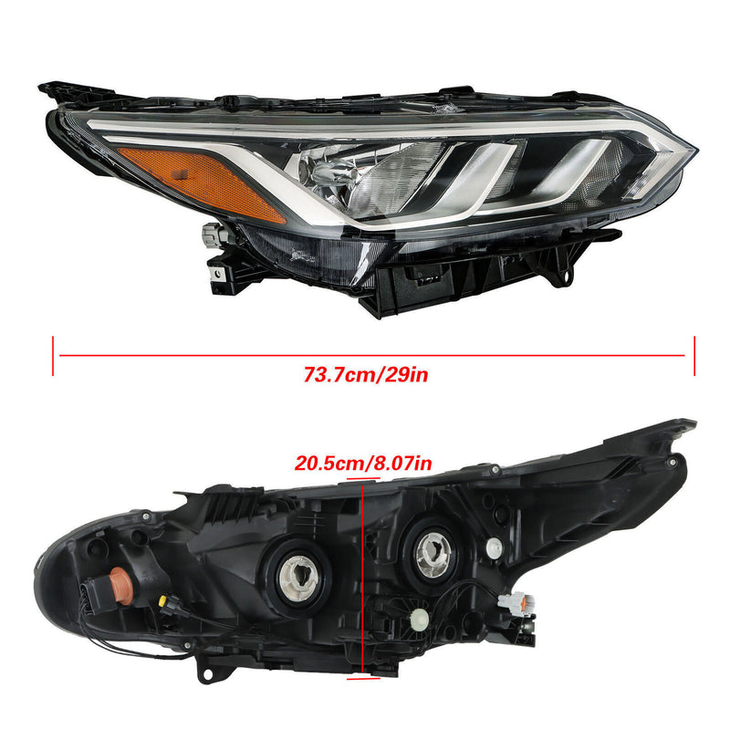 DURAFORCE Passenger Right Side Headlight For 2020-2023 Nissan Sentra S/SV Halogen