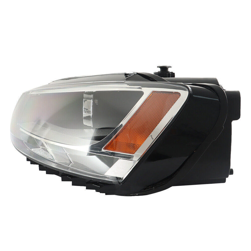 DURAFORCE Left+Right Headlights For 2011-2018 Volkswagen Jetta Halogen Black Bezel