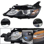 DURAFORCE Left Headlight For 2015-20 Chevy Impala HID/Xenon Projector Black Clear