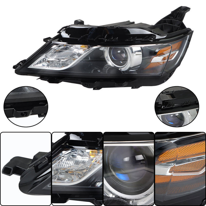 DURAFORCE Left Headlight For 2015-20 Chevy Impala HID/Xenon Projector Black Clear
