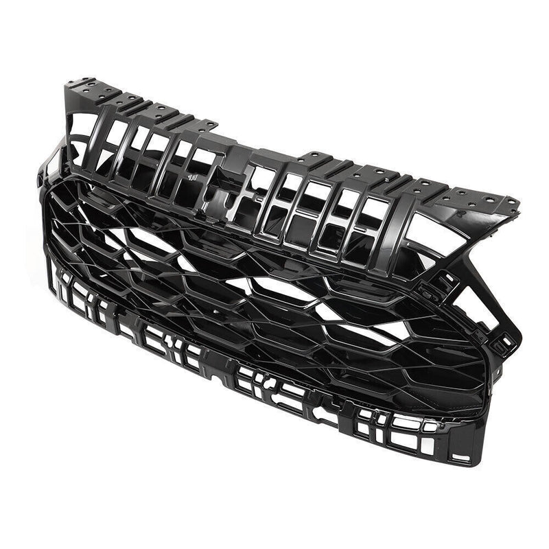 DURAFORCE Front Upper Bumper Grille Gloss Black For 2023-2024 Honda HRV Honeycomb