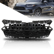 DURAFORCE Front Upper Bumper Grille Gloss Black For 2023-2024 Honda HRV Honeycomb