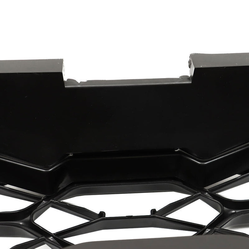 DURAFORCE Front Upper Bumper Grille Gloss Black For 2023-2024 Honda HRV Honeycomb