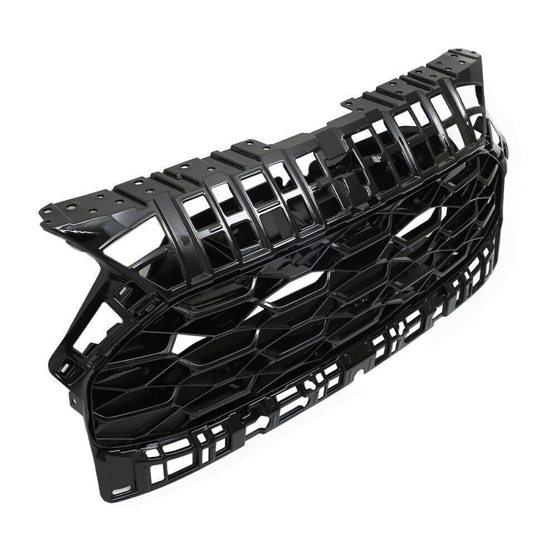 DURAFORCE Front Upper Bumper Grille Gloss Black For 2023-2024 Honda HRV Honeycomb