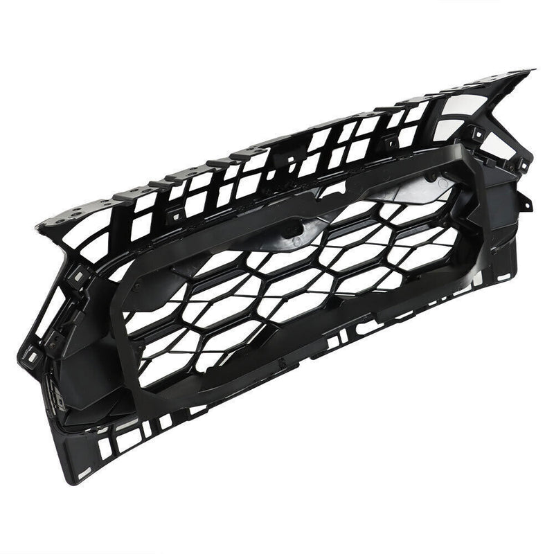 DURAFORCE Front Upper Bumper Grille Gloss Black For 2023-2024 Honda HRV Honeycomb