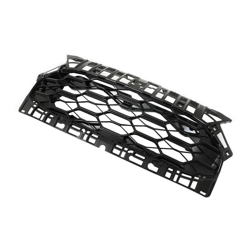 DURAFORCE Front Upper Bumper Grille Gloss Black For 2023-2024 Honda HRV Honeycomb