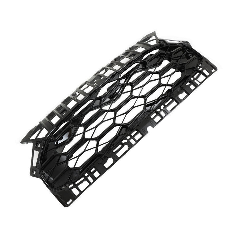 DURAFORCE Front Upper Bumper Grille Gloss Black For 2023-2024 Honda HRV Honeycomb