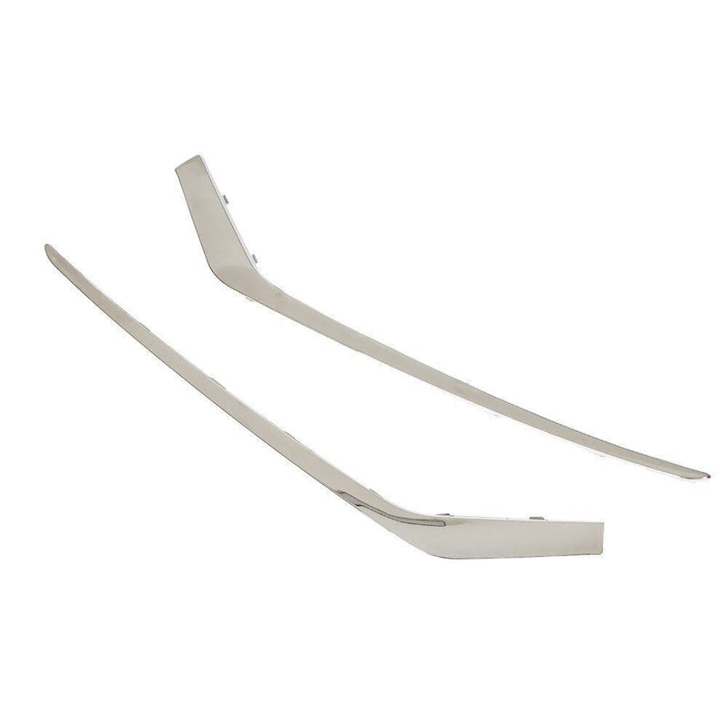 DURAFORCE Front Bumper Face Bar Trims Molding For 2018-2019 Hyundai Sonata 2PCS