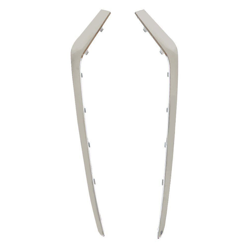 DURAFORCE Front Bumper Face Bar Trims Molding For 2018-2019 Hyundai Sonata 2PCS
