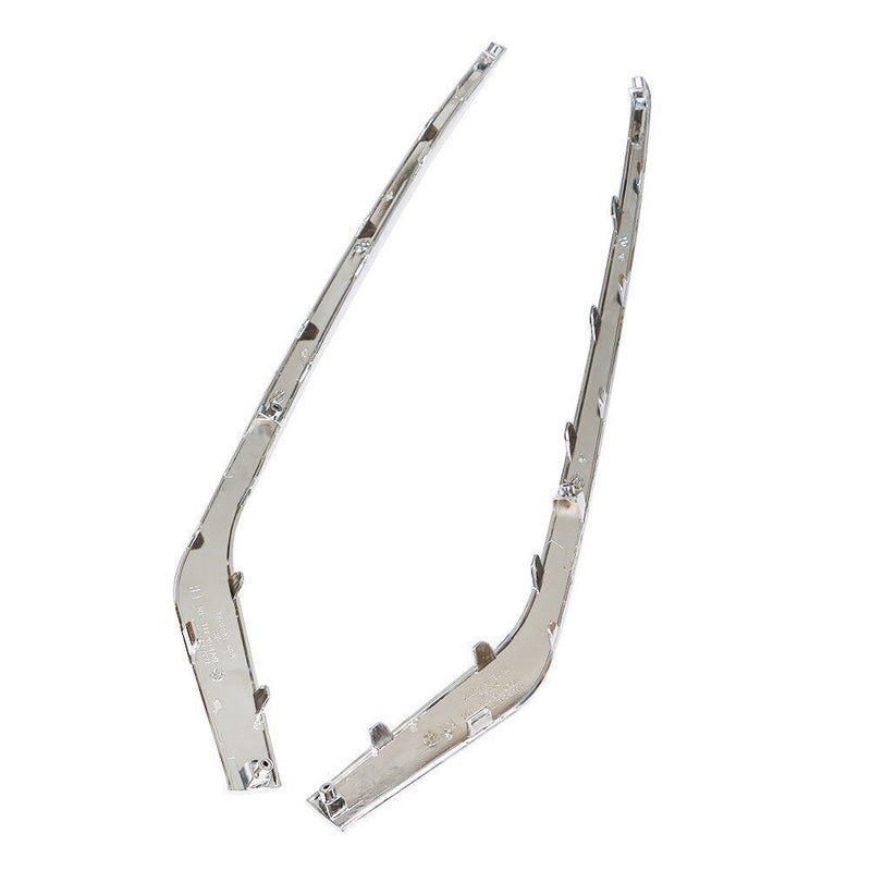 DURAFORCE Front Bumper Face Bar Trims Molding For 2018-2019 Hyundai Sonata 2PCS