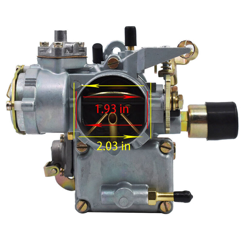 DURAFORCE Carb Carburetor For 1971-1979 VW 34 PICT-3 12V Electric Choke 1600CC