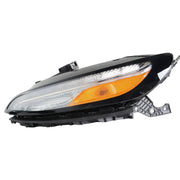 DURAFORCE Left Side Headlight For 2014-18 Jeep Cherokee Halogen W/DRL And Ballast