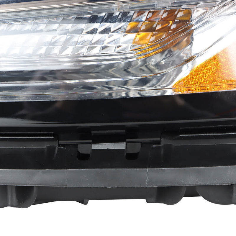 DURAFORCE Left Side Headlight For 2014-18 Jeep Cherokee Halogen W/DRL And Ballast