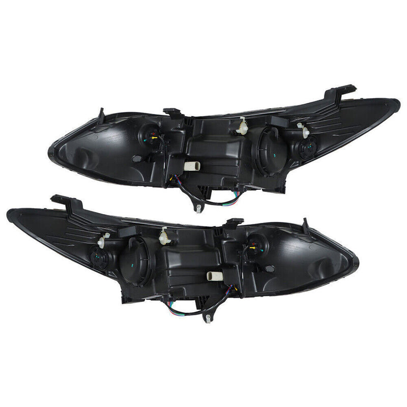 DURAFORCE Left+Right Headlights For 2016-2018 Chevy Cruze Halogen w/ LED DRL Clear