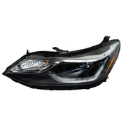 DURAFORCE Left+Right Headlights For 2016-2018 Chevy Cruze Halogen w/ LED DRL Clear