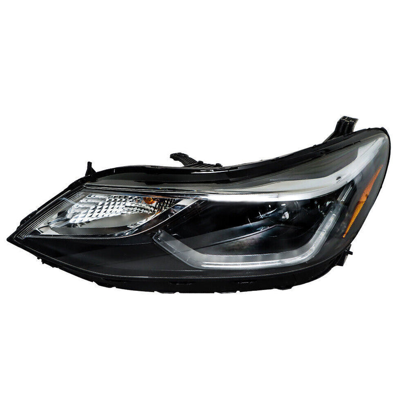 DURAFORCE Left+Right Headlights For 2016-2018 Chevy Cruze Halogen w/ LED DRL Clear