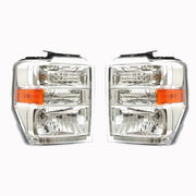 DURAFORCE Left+Right Headlights For 2008-2014 Ford E150 E250 E350 E450 Superduty