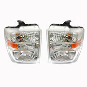 DURAFORCE Left+Right Headlights For 2008-2014 Ford E150 E250 E350 E450 Superduty
