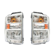 DURAFORCE Left+Right Headlights For 2008-2014 Ford E150 E250 E350 E450 Superduty