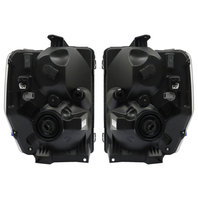 DURAFORCE Left+Right Headlights For 2008-2014 Ford E150 E250 E350 E450 Superduty