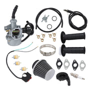 DURAFORCE PZ19 Carburetor 19mm Air Filter Kit For 110cc 125cc 50cc 70cc Pit Dirt Bike