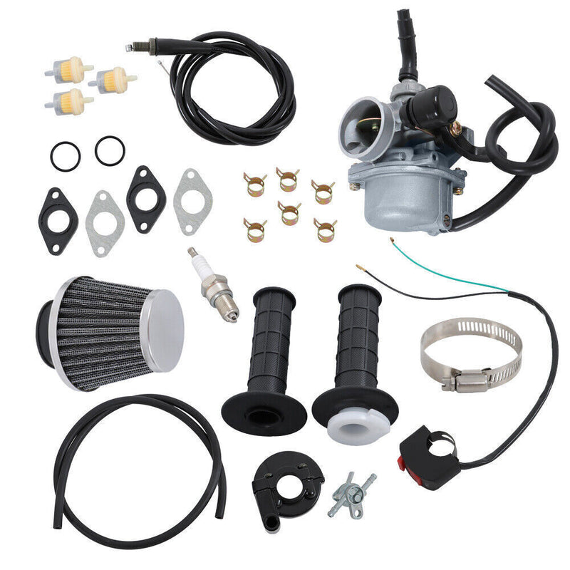 DURAFORCE PZ19 Carburetor 19mm Air Filter Kit For 110cc 125cc 50cc 70cc Pit Dirt Bike