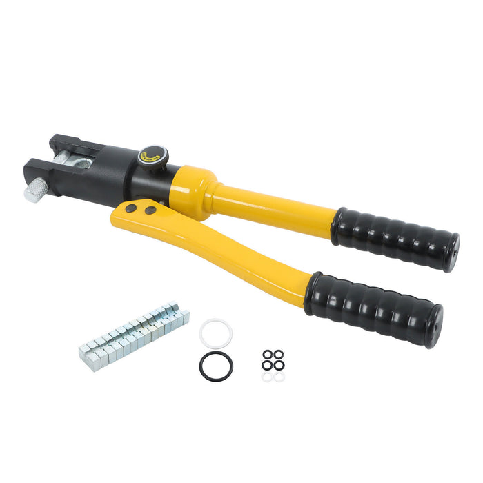 DURAFORCE 12T Hydraulic Wire Crimping Tool Cable Lug Terminal Crimper w/8 Dies YQK-120