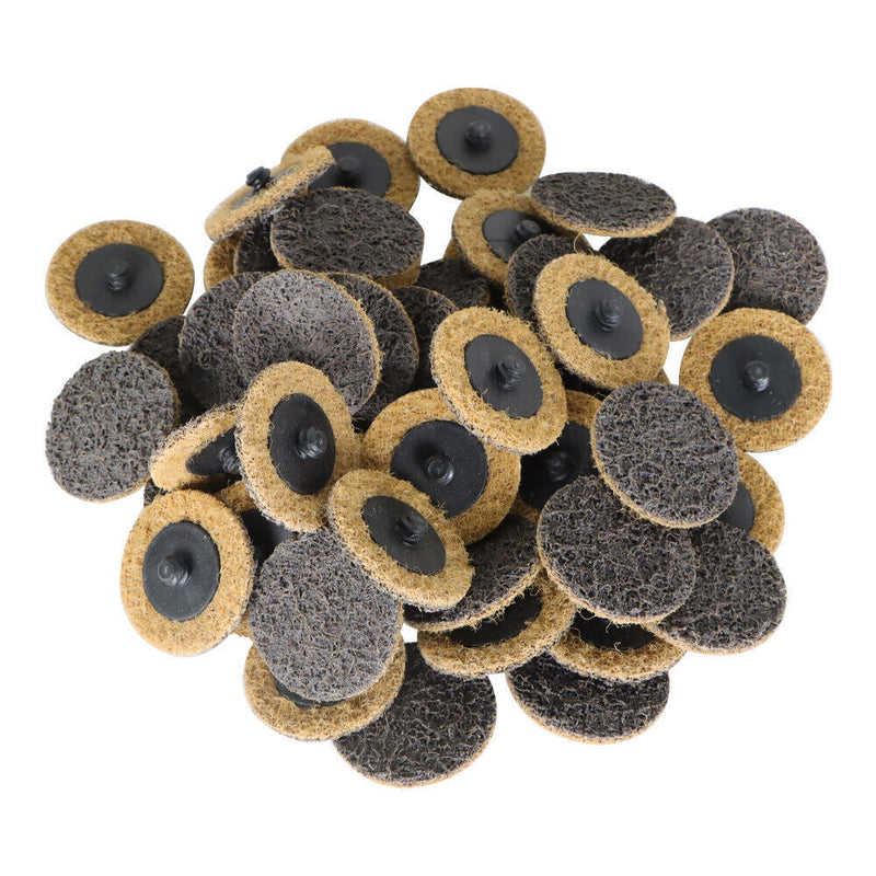DURAFORCE 2Inch Coarse Surface Conditioning Discs Roll Lock Die Grinder Sanding Pads 50Pcs
