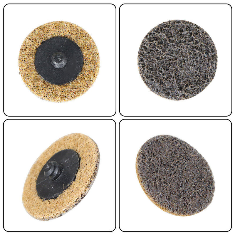 DURAFORCE 2Inch Coarse Surface Conditioning Discs Roll Lock Die Grinder Sanding Pads 50Pcs