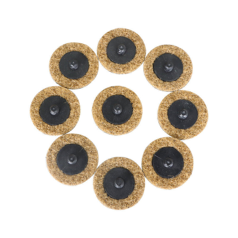 DURAFORCE 2Inch Coarse Surface Conditioning Discs Roll Lock Die Grinder Sanding Pads 50Pcs