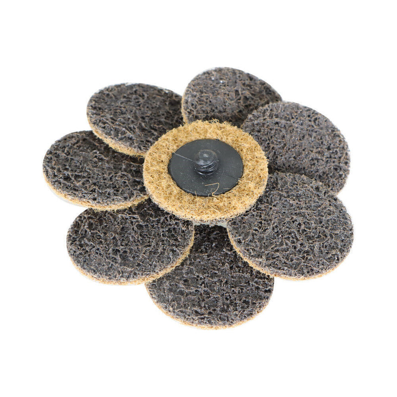 DURAFORCE 2Inch Coarse Surface Conditioning Discs Roll Lock Die Grinder Sanding Pads 50Pcs
