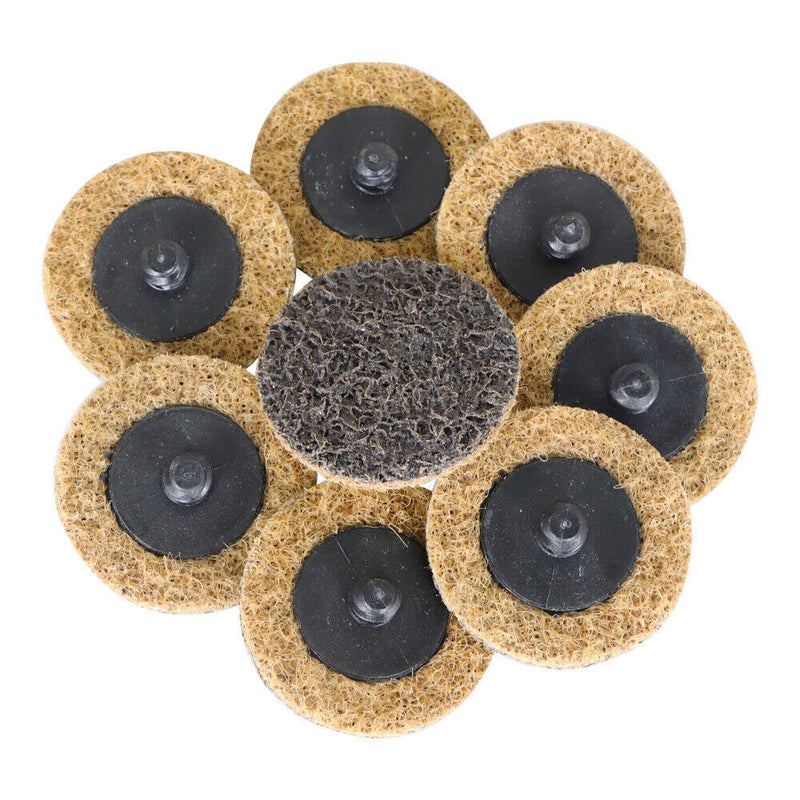 DURAFORCE 2Inch Coarse Surface Conditioning Discs Roll Lock Die Grinder Sanding Pads 50Pcs