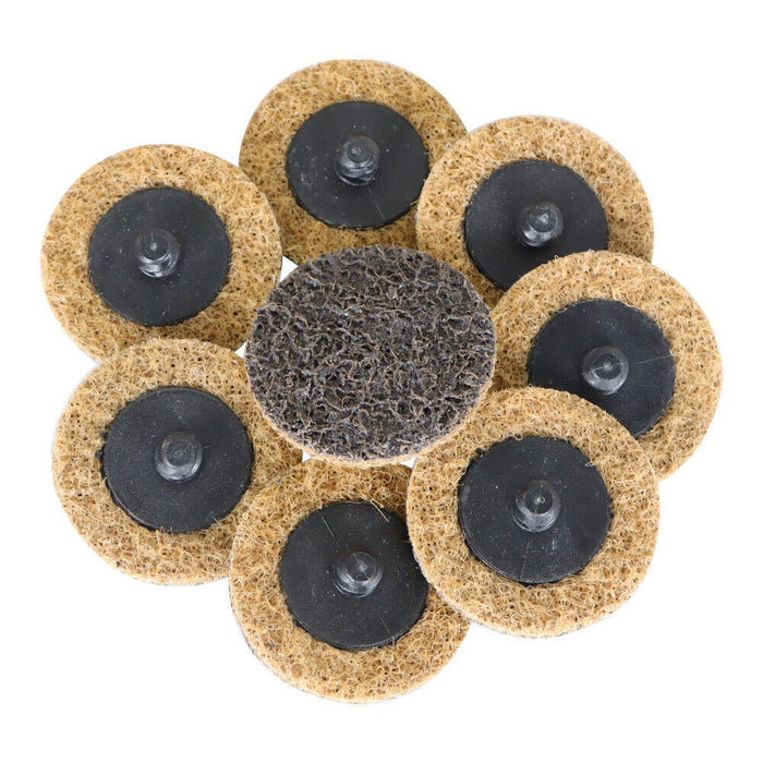 DURAFORCE 2Inch Coarse Surface Conditioning Discs Roll Lock Die Grinder Sanding Pads 50Pcs