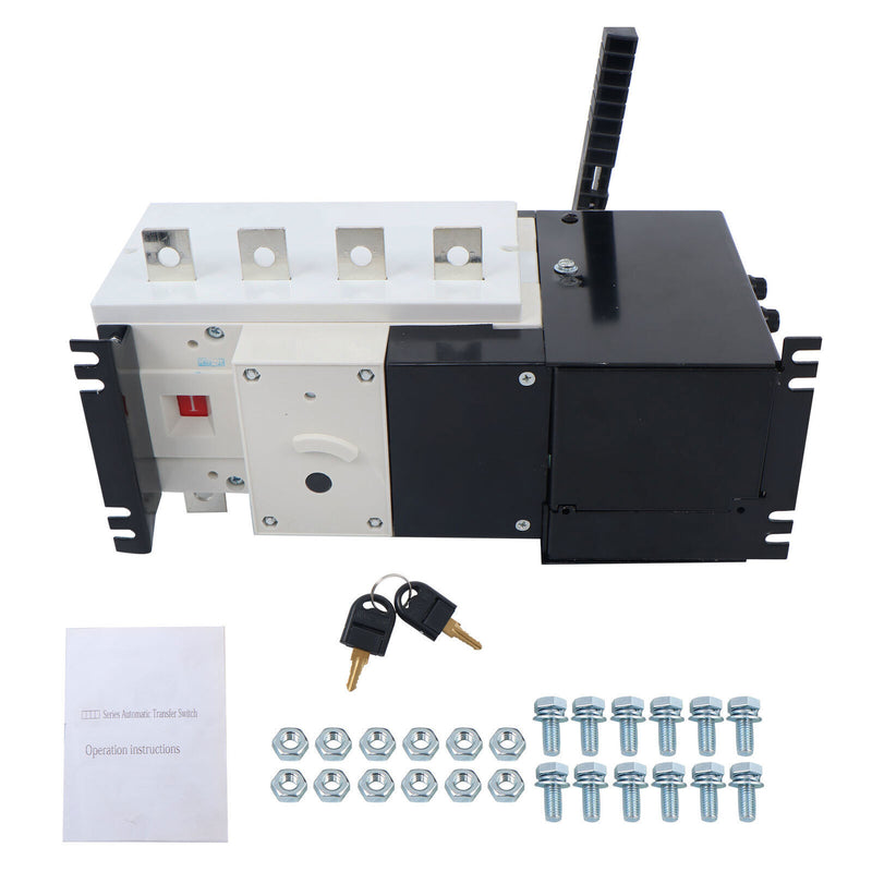 DURAFORCE Automatic Transfer Switch 250A 4-Poles AC 110V 220V Grid to Generator Industrial