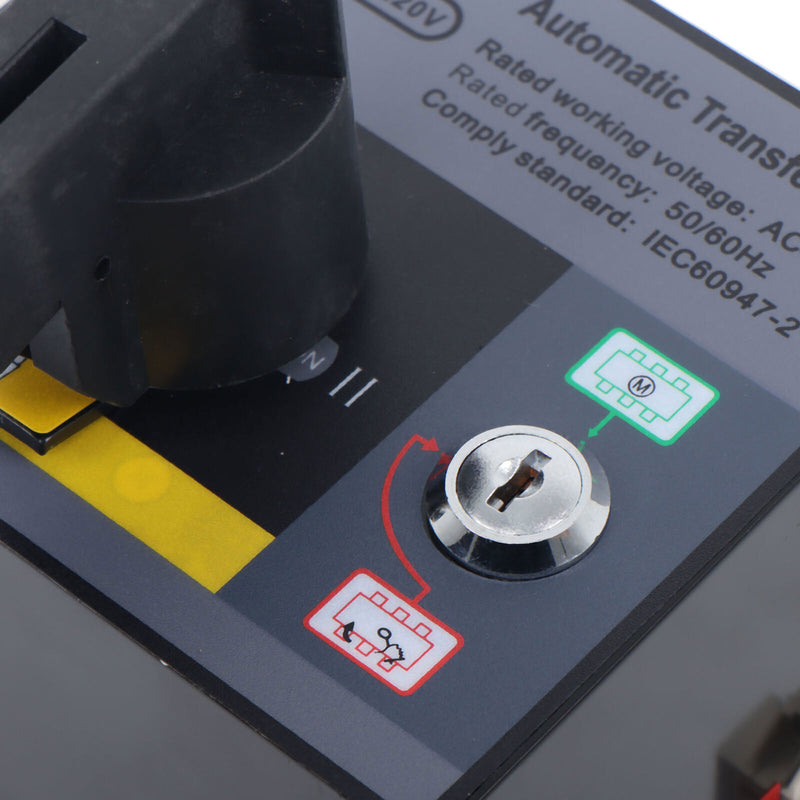 DURAFORCE Automatic Transfer Switch 250A 4-Poles AC 110V 220V Grid to Generator Industrial