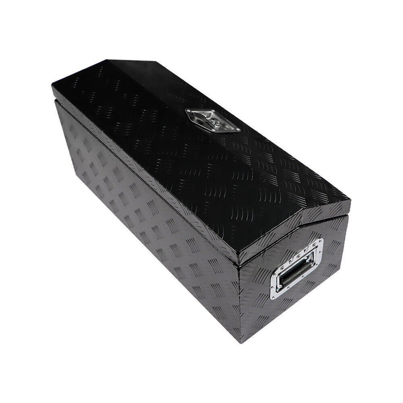 DURAFORCE 30" x 13"x13" Black Aluminum Underbody Tool Box For Truck Pickup Trailer