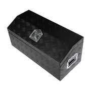 DURAFORCE 30" x 13"x13" Black Aluminum Underbody Tool Box For Truck Pickup Trailer