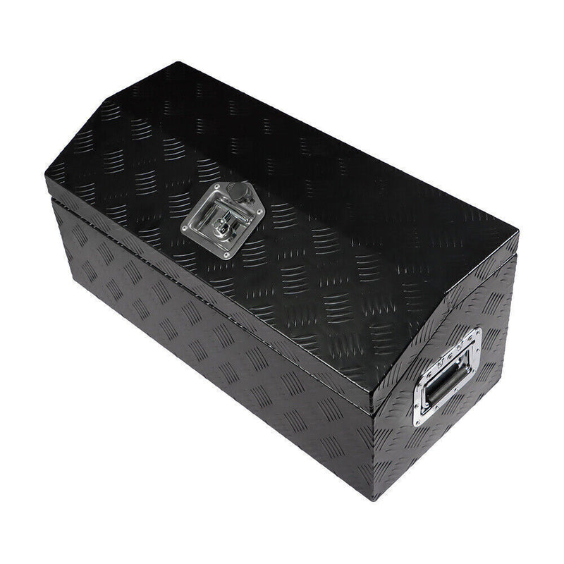 DURAFORCE 30" x 13"x13" Black Aluminum Underbody Tool Box For Truck Pickup Trailer